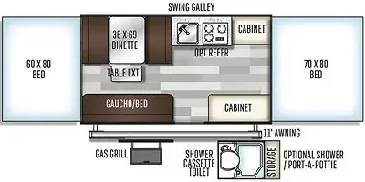 Forest River Flagstaff MAC 228 floor plan