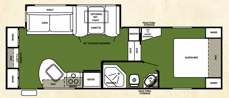 Forest River Cherokee 255S floor plan