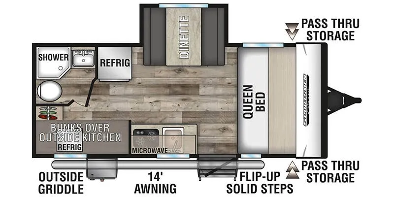 K-Z Sportsmen Classic 191BHK floor plan
