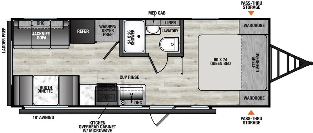 2026 Coachmen Clipper 242MK floor plan