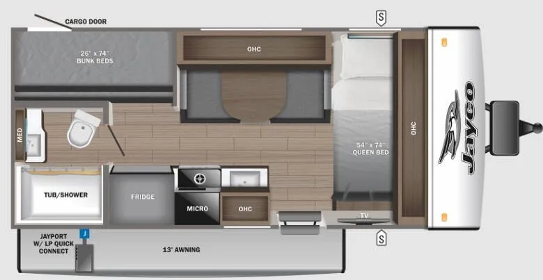 Jayco Jay Feather Micro 171BH floor plan