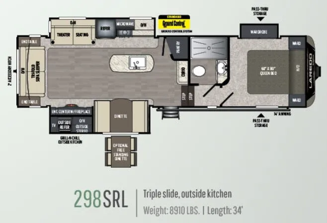 Keystone Laredo 298SRL floor plan