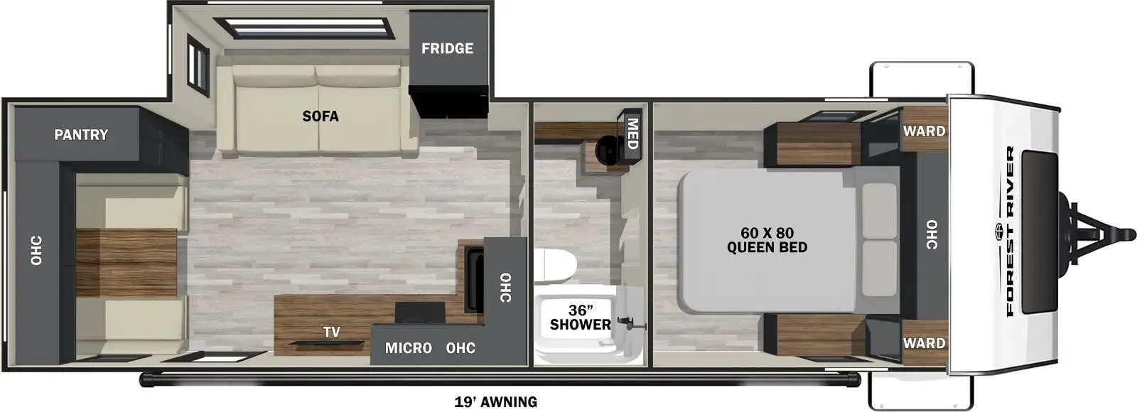 Forest River IBEX Beast Mode 25RLSS floor plan