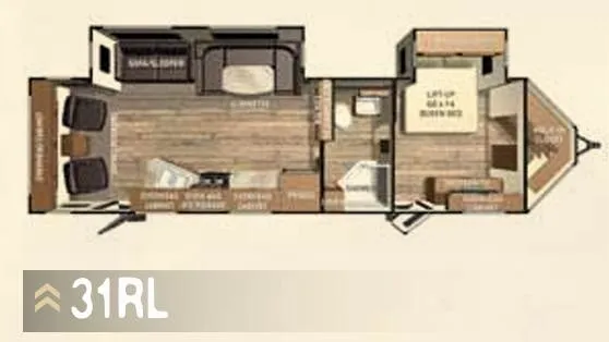 Cruiser RV ViewFinder Signature 31RL floor plan