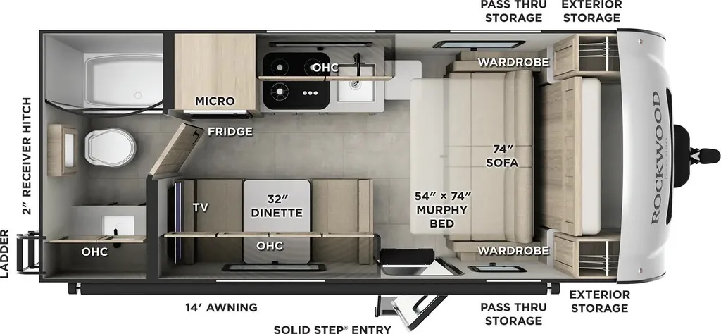 2026 Forest River GEO PRO G19FD floor plan