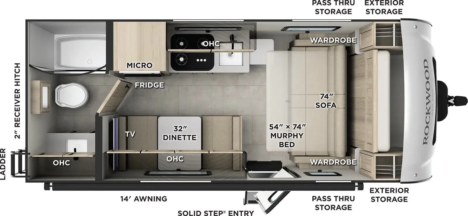 2026 Forest River GEO PRO G19FD - Floor plan