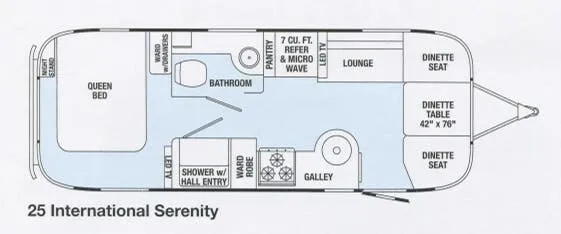 Airstream International Serenity 25 floor plan
