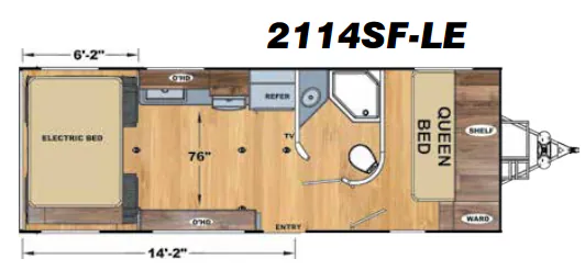 Eclipse Iconic 2114 SF-LE floor plan
