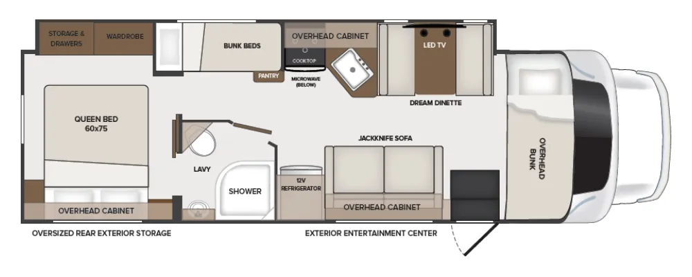 Holiday Rambler Incline 31W floor plan