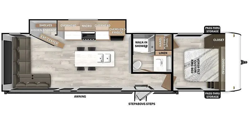 2025 Forest River Wildwood 28VIEW - Floor plan