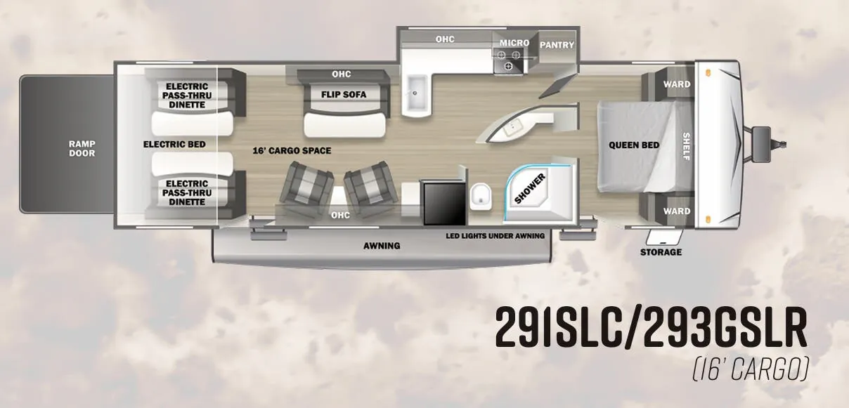 Forest River Sandstorm SLC 291SLC floor plan