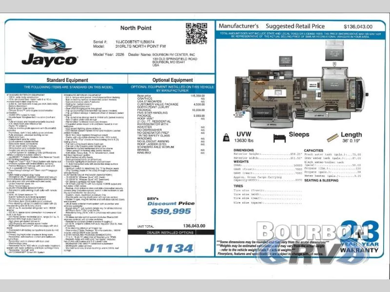 2026 Jayco North Point 310RLTS - Photo 3