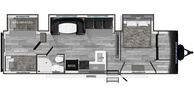 Heartland Pioneer PI BH 330 floor plan