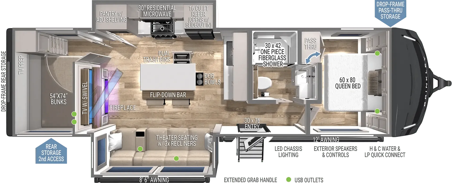 Brinkley Model Z AIR 295 floor plan