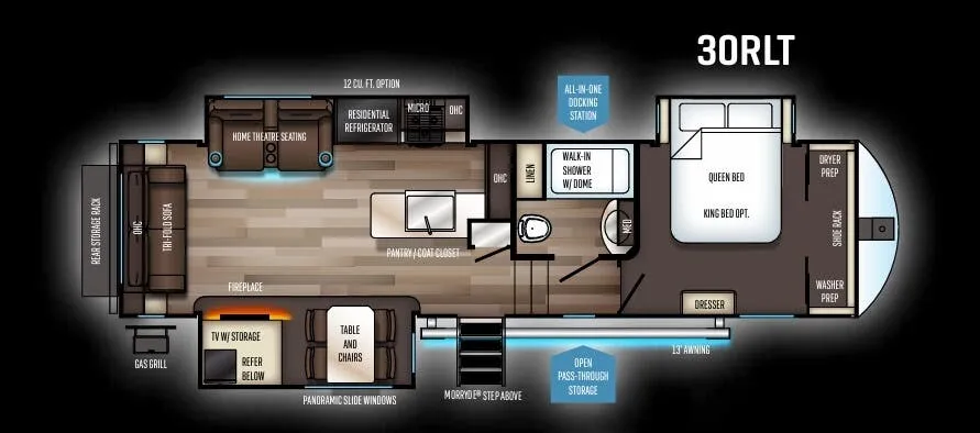 Forest River Sabre 30RLT floor plan