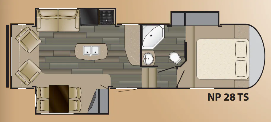 Heartland North Peak 28 TS floor plan