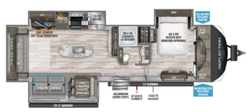 Grand Design Reflection 315RLTS floor plan