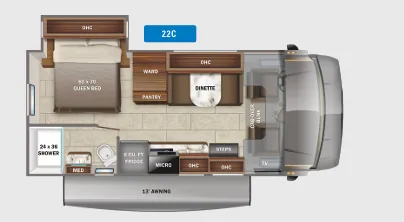 Jayco Redhawk SE 22C floor plan