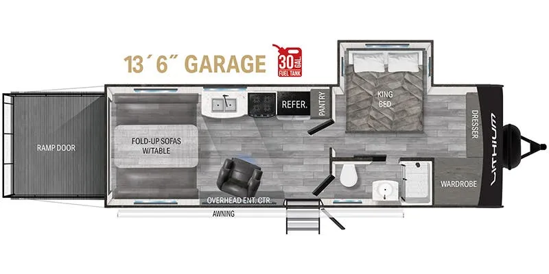 Heartland Lithium LI 2515S floor plan