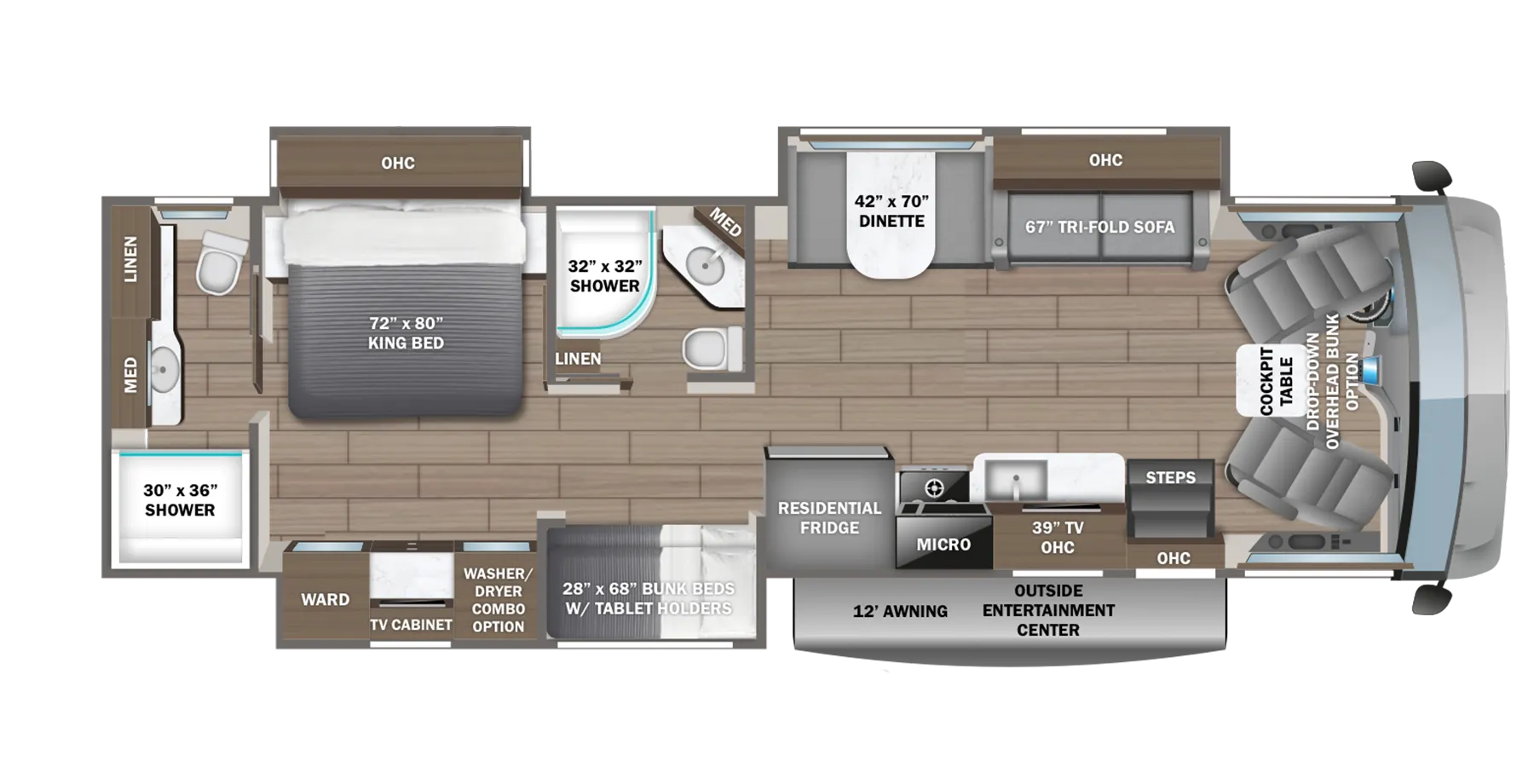 2024 Jayco Precept 36A - Floor plan