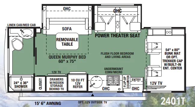 Forest River Forester MBS 2401T floor plan
