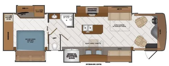 Fleetwood Discovery 36Q floor plan