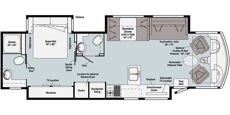 Winnebago Adventurer 36Z floor plan