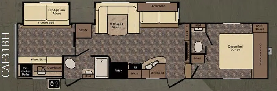 CrossRoads Cruiser Aire CAF31BH floor plan