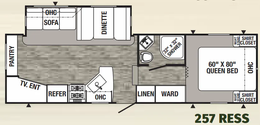 Palomino Puma 257RESS floor plan