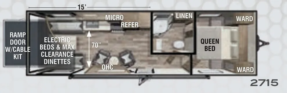Forest River XLR Hyperlite 2715 floor plan