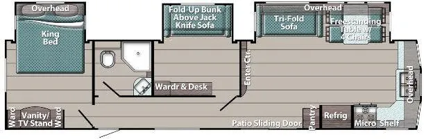Gulf Stream Kingsport Lodge 40DEN floor plan