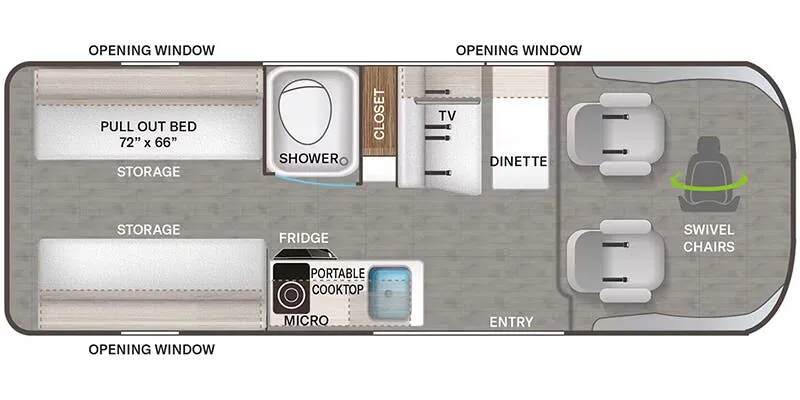 Thor Motor Coach Sequence 20A floor plan