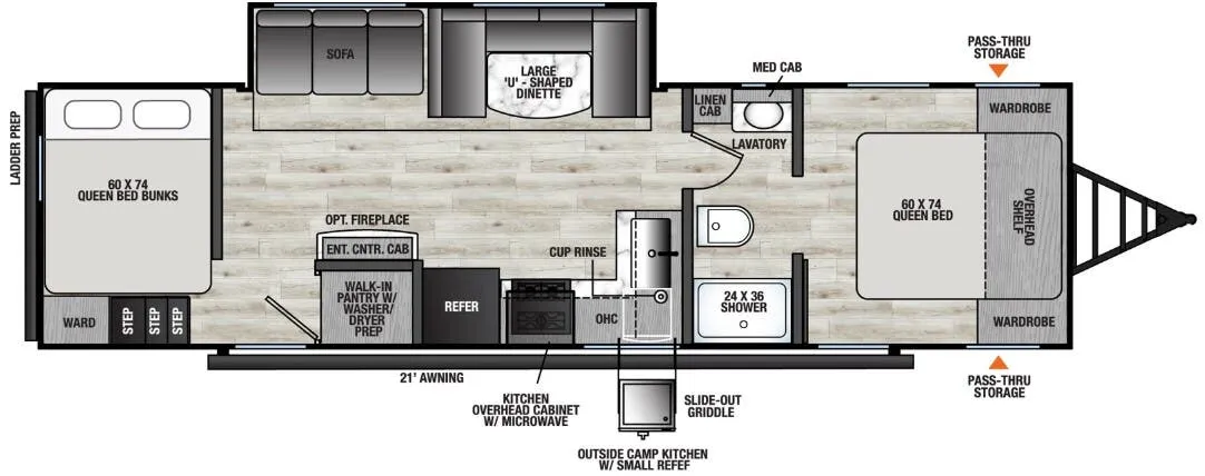 2026 Coachmen Clipper 6K Series 282TQS - Floor plan