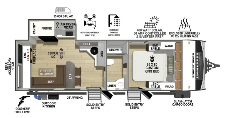 Forest River R-Pod Un-Mapped 25RL floor plan