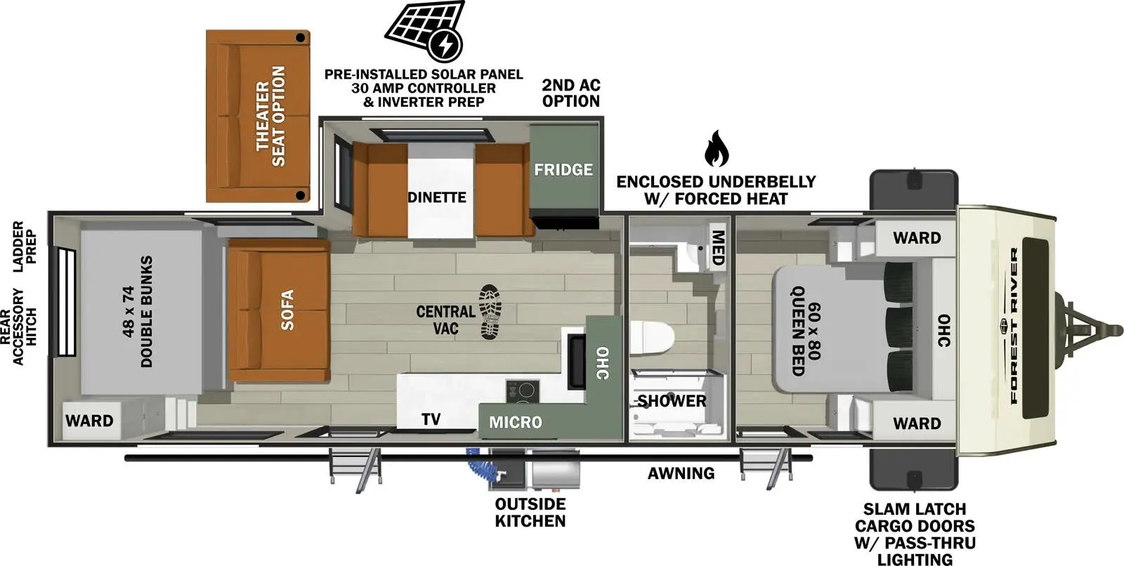 Forest River No Boundaries NB209 floor plan