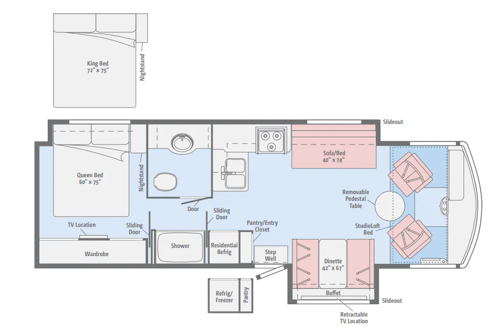 Winnebago Brave 31C floor plan