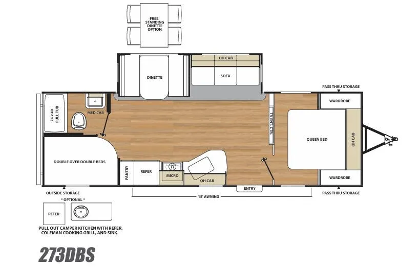 Coachmen Catalina Legacy Edition 273DBS floor plan