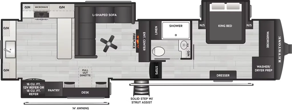2026 Keystone Montana 300RK floor plan