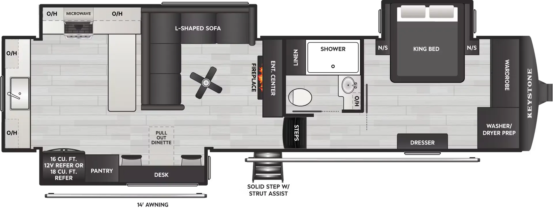 2026 Keystone Montana 300RK - Floor plan