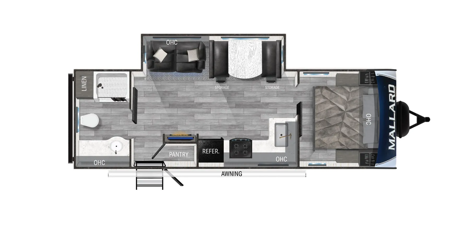 Heartland Mallard M260 floor plan