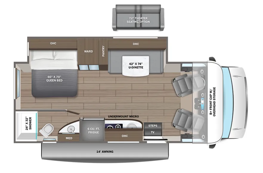 Entegra Coach Qwest 24L CANADA floor plan