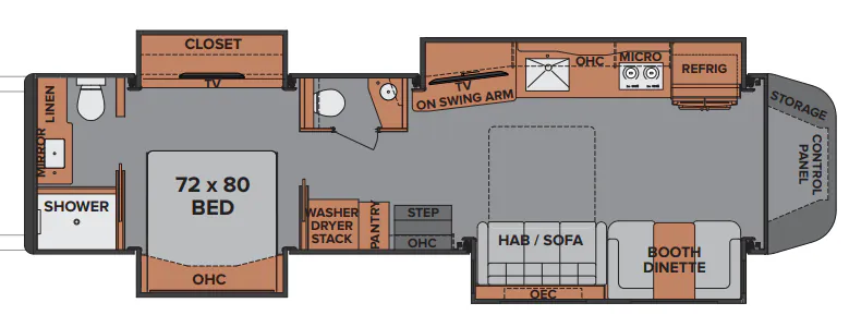Renegade RV Ikon i4534RQ floor plan