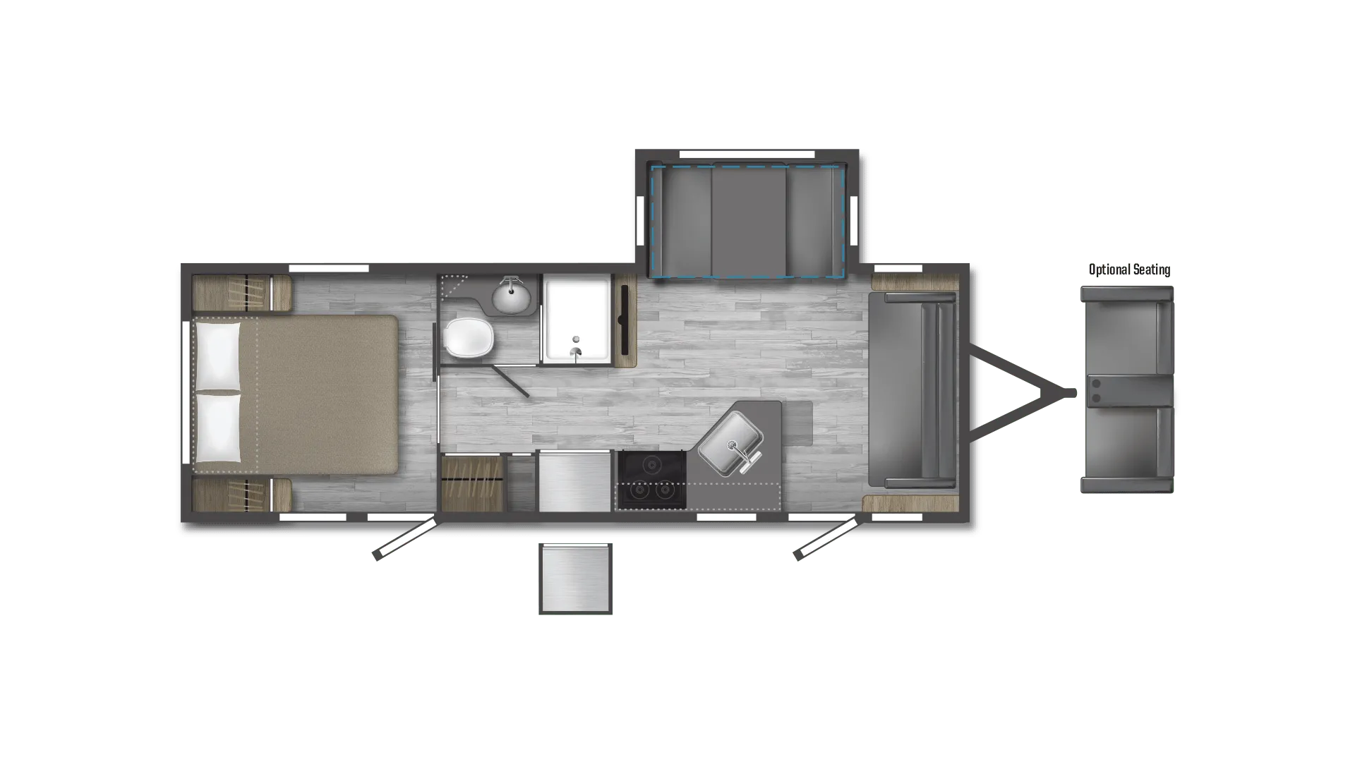 2024 Winnebago Minnie 2500FL - Floor plan
