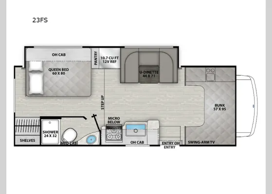 2026 Coachmen Freelander 23FS - Floor plan