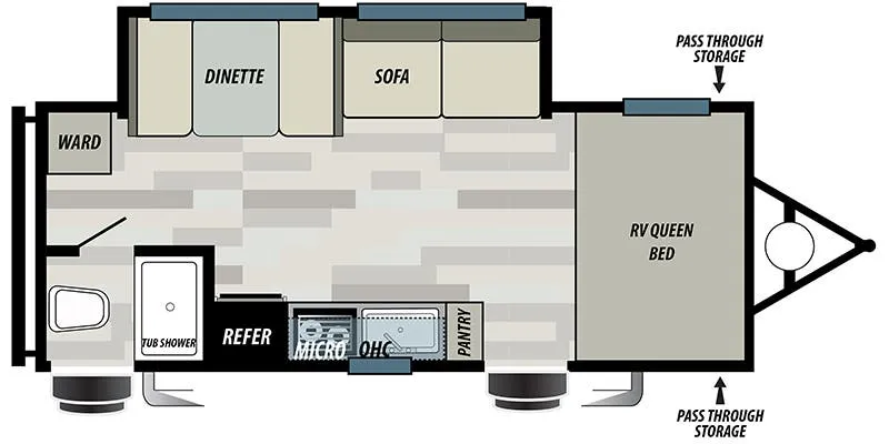 Forest River EVO Select 197SS floor plan