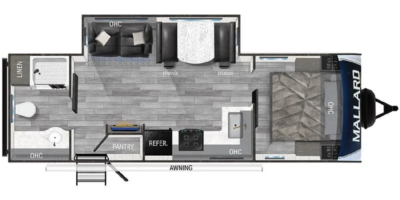 Heartland Mallard M260 floor plan
