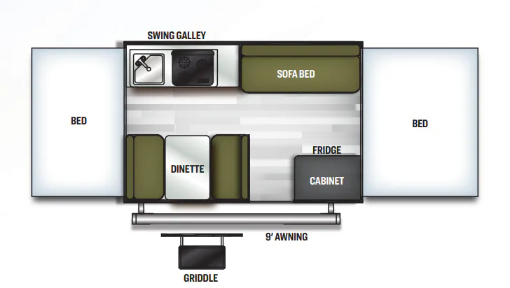 Forest River Flagstaff SE 207SE floor plan