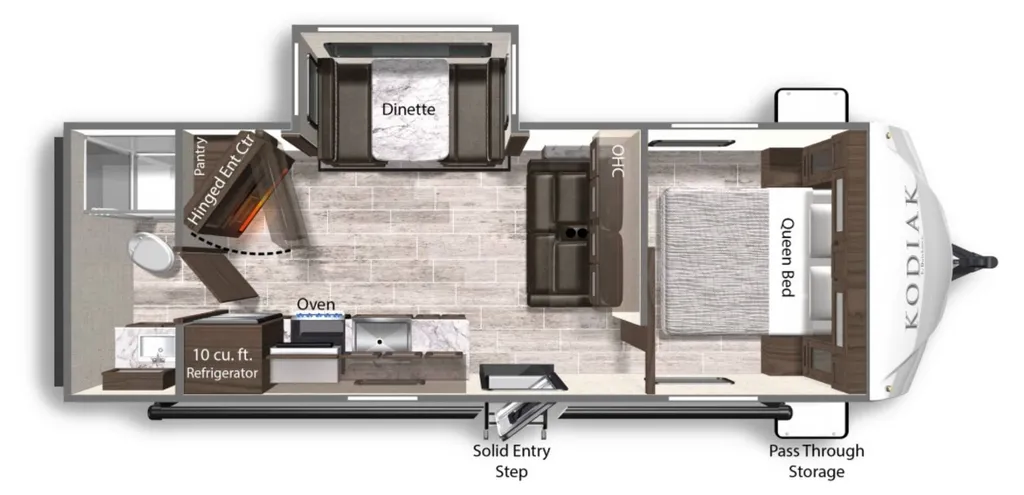 2022 Dutchmen Kodiak Ultra Lite 242RBSL floor plan