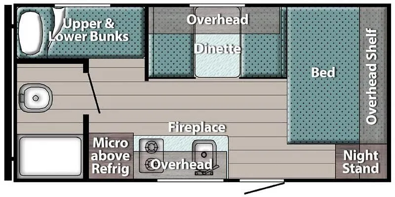Gulf Stream Ameri-Lite Super-Lite 177BH floor plan