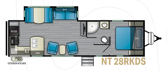 2022 Heartland North Trail 28RKDS floor plan
